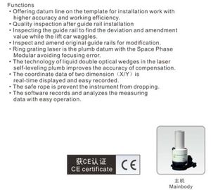 Elevator parts and components of laser vertical collimator of good quality low price from China supplier